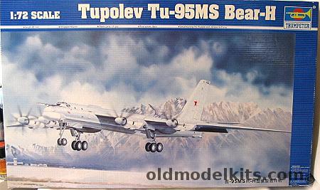 Trumpeter 1/72 Tupolev Tu-95MS Bear H, 01601 plastic model kit